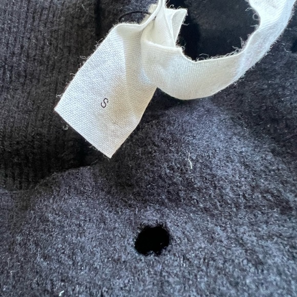 ITALIAN LUXURY BRAND -DAMIR DOMA -BLACK SWEATER-UNISEX-100% COTTON NEW (no tags) - Picture 6 of 8